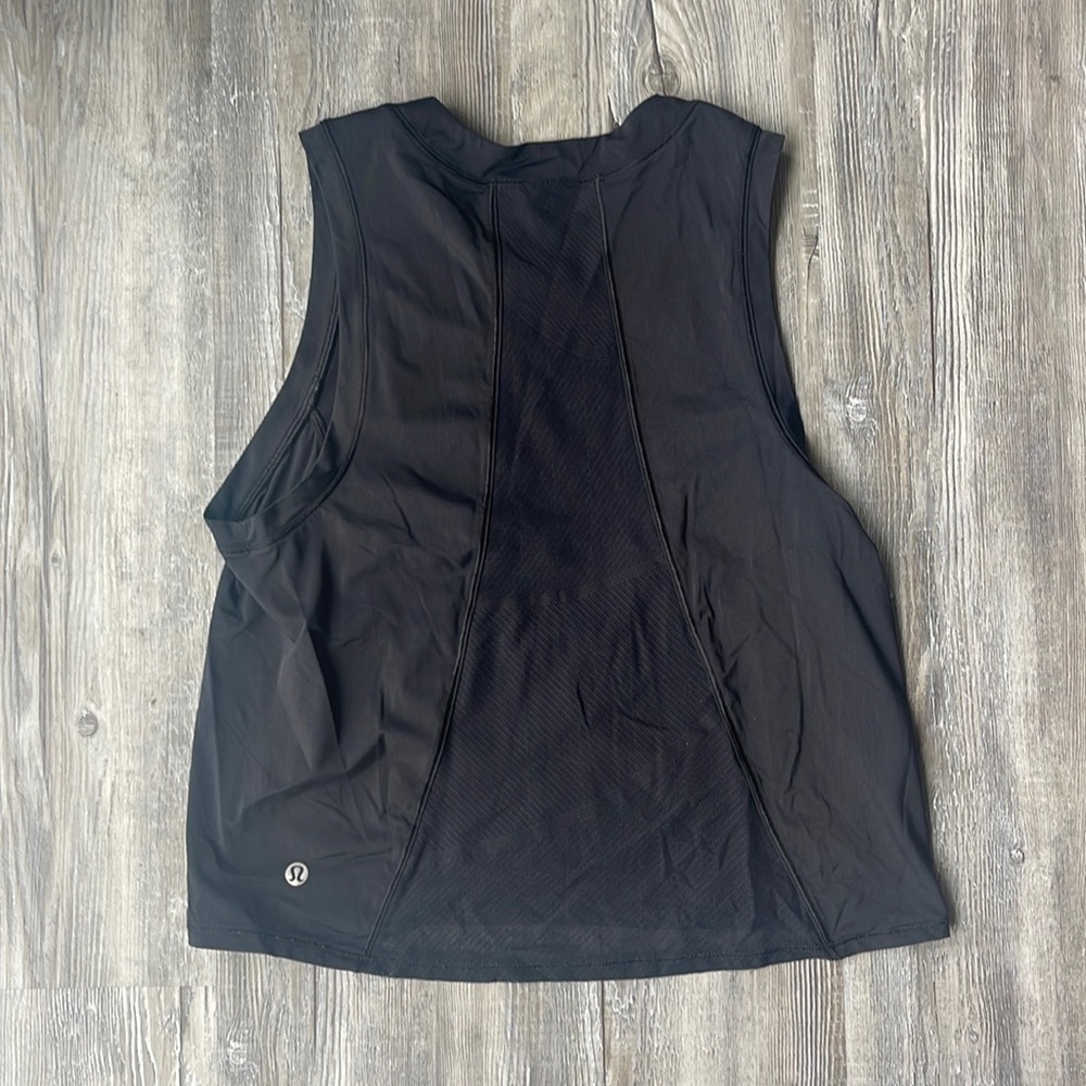 Lululemon Black Sheer Will Tank Top